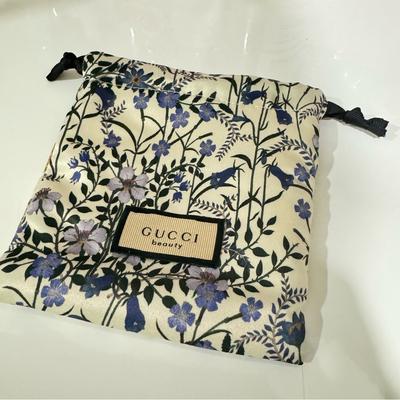 Gucci Bags | Gucci Beauty Vip Gift Floral Pouch Makeup Bag Toiletry Novelty Dust Bag | Color: Purple/White | Size: Os