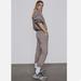 Zara Pants & Jumpsuits | Euc Zara Womens Faux Suede Jogger Pant | Color: Tan | Size: M