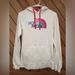 The North Face Tops | North Face Women's Small Multi Colored Half Dome White Pullover Hoodie | Color: Pink/White | Size: S