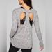 Athleta Tops | Athleta Women Luxe Cut Out Back Pose Long Sleeve Top Size L Heathered Grey | Color: Red | Size: L