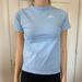 Nike Shirts & Tops | Light Blue/ Baby Blue Nike Top With Embroidered Lettering Size Kids Large | Color: Blue/White | Size: Lg