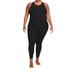Nike Pants & Jumpsuits | Nike Yoga Women's Plus Size Dri-Fit Luxe 7/8 Jumpsuit | Color: Black | Size: 3x