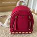 Michael Kors Bags | Michael Kors Brooklyn Backpack Leather New Authentic 7x8 | Color: Pink/Red | Size: Os