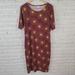 Lularoe Dresses | Lularoe Womens Dress Extra Large Xl Shirt Pullover Sun Burgundy Bur3e | Color: Red | Size: Xl