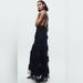 Zara Dresses | Blogger Fav Nwt Zara Ruffled Tulle Dress | Color: Black | Size: M