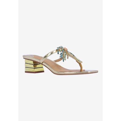 Women's Palmy Dressy Sandal by J. Renee in Gold (Size 6 M)