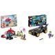 LEGO 10791 Marvel Spideys Team-Truck & 76264 DC Verfolgungsjagd im Batmobile: Batman vs. Joker Spielzeugauto-Set