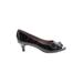 Soft Style Heels: Pumps Kitten Heel Cocktail Party Black Solid Shoes - Women's Size 9 - Round Toe