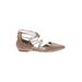 Vince Camuto Flats: Tan Solid Shoes - Women's Size 8 - Pointed Toe