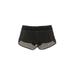 Lululemon Athletica Athletic Shorts: Black Color Block Activewear - Women's Size 6