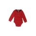 Carter's Long Sleeve Onesie: Red Bottoms - Size 18 Month