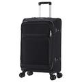Travel Suitcases with Wheels 20-inch Universal Wheel Ultra-Light Trolley Case 24 28-inch Travel Luggage Boarding Luggage Password Suitcase Multifunctional Suitcase (Color : Schwarz, Taille Unique :