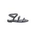 Steve Madden Sandals: Black Solid Shoes - Women's Size 7 - Open Toe