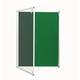 Green Fully Fire Retardant Lockable Notice Board [2 Locks] - Tamperproof Display Board [14 Colours] [6 Sizes]