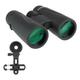 SVBONY SA205 8x42 ED Binoculars, Flat Field Binoculars with Phone Adapter, Rubber Birding Binoculars for Adults, FMC Bak4 Binoculars with Strap for Outdoor Bird Watching