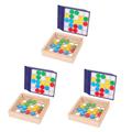 Toyvian 3 Sets Ball Wooden Toy Memory Puzzles for Kids Memory Puzzle Games Kids Color Sorter Toddler Sports Toys Kids Brain Teaser Games Fidget Slug Toys Wooden Number Game Ball Child