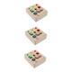 ibasenice 3pcs Traffic Light Busy Board Toddler Leaning Toy Rustic Wall Mirror Toddler Busy Board Toys for Toddlers Kids Early Educational Toy Child Wood Activity Board Circuit Board