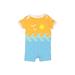 Cat & Jack Short Sleeve Outfit: Yellow Color Block Bottoms - Size 3-6 Month