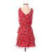 Xhilaration Casual Dress - Wrap: Red Hearts Dresses - Women's Size Small