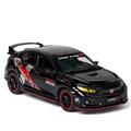 NAIRE for Diecast Toy Cars For HON&DA for CIVIC 1:32 Toy Car Metal Toy Diecasts & Toy Vehicles Car Model Car Toys (Color : Blackone)