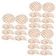 ibasenice 60 Pcs Braided Straw Hat Miniature Tiny Hats Toy Baby Doll Mini Straw Hats for Crafts Woven Caps Tiny Hats for Dolls Miniture Decoration Photo Delicate Accessories Fabric