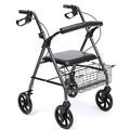 Elderly Walker with Wheels and seat, Adjustable Height Aids, Rehabilitation Auxiliary Walking Frame Lightweight Adjustable Height Upright Rollator Walker, 4 Wheels Rollator Walker Full of Stars