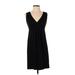 Banana Republic Factory Store Casual Dress - Party V Neck Sleeveless: Black Solid Dresses - Women's Size Small