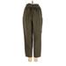 Zara Basic Casual Pants - High Rise: Green Bottoms - Women's Size X-Small
