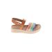 Cat & Jack Sandals: Tan Print Shoes - Kids Girl's Size 5