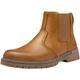 Jousen Mens Boots Retro Chelsea Boots Mens Slip On Fashion Boots for Men, Amy8301-leather Brown-10, 8 UK