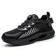 Safety Training Shoes Steel Toe Sneakers Anti-Slip Anti-Smash Anti-Puncture Lightweight Wear-Resistant Work Shoes Work Training Shoes Black