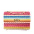 Dune DINKYDELLSIE Rainbow Stripe Raffia Shoulder Bag One Size Clutch Bag