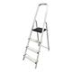 MYPRO Aluminium Step Ladder, Lightweight,Portable, Heavy Duty Platform Steps, 3 4 5 6 7 8 Step,EN131 & TUV Certified, 150KG Capacity, Ideal for Trade & DIY (4 Tread)