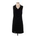 Theory Casual Dress - Shift Cowl Neck Sleeveless: Black Print Dresses - Women's Size Small