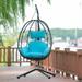 Egg Swing Chair with Stand, Steel Hanging Egg Chair for Indoor Outdoor Bedroom Patio Hanging Basket Chair Hammock Egg Chair