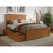 AFI Nantucket Platform Bed with Matching Footboard & Storage Drawers