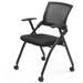 2 Pack Stackable Conference Room Chairs with Wheels, Folding Office Chair with Rebound Back