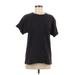 Guy Harvey Short Sleeve T-Shirt: Black Solid Tops - Women's Size Medium