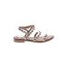 Steve Madden Sandals: Silver Print Shoes - Women's Size 9 - Open Toe