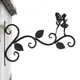 Cintre mural pour maison d'oiseaux support pour panier de fleurs base large pots de fleurs