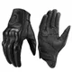 Gants de moto de course en cuir véritable pour hommes coussinets coordonnants conception