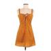 Abbeline Casual Dress - A-Line Sweetheart Sleeveless: Orange Dresses - Women's Size Small