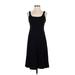 Everlane Cocktail Dress - A-Line Square Sleeveless: Black Print Dresses - Women's Size Small