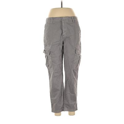 Eddie Bauer Cargo Pants - Mid/Reg Rise: Gray Bottoms - Women's Size 6