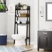 Rebrilliant Marterius Freestanding Over-the-Toilet Storage Manufactured Wood in Black | 61.5 H x 25.1 W x 10 D in | Wayfair