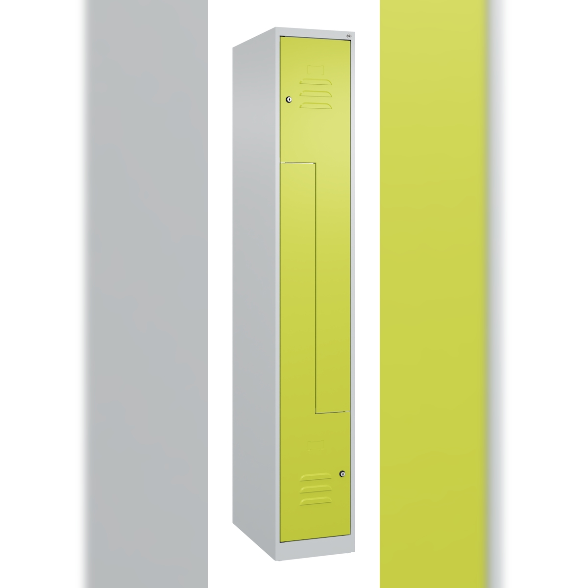 C+P Z-Spind Classic PLUS, 2 Abteile, 1850x300x500mm, 7035/0024 Image