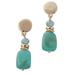 Draper's & Damon's Women's Making Waves Earrings - Blue - CLIP EAR