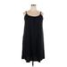 32 Degrees Casual Dress - A-Line Scoop Neck Sleeveless: Black Print Dresses - Women's Size 2X-Large