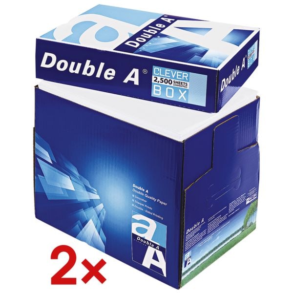 Double A 2x Maxi-Box Multifunktionales Druckerpapier »Double A« weiß Image