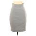 H&M Casual Skirt: Gray Solid Bottoms - Women's Size 4